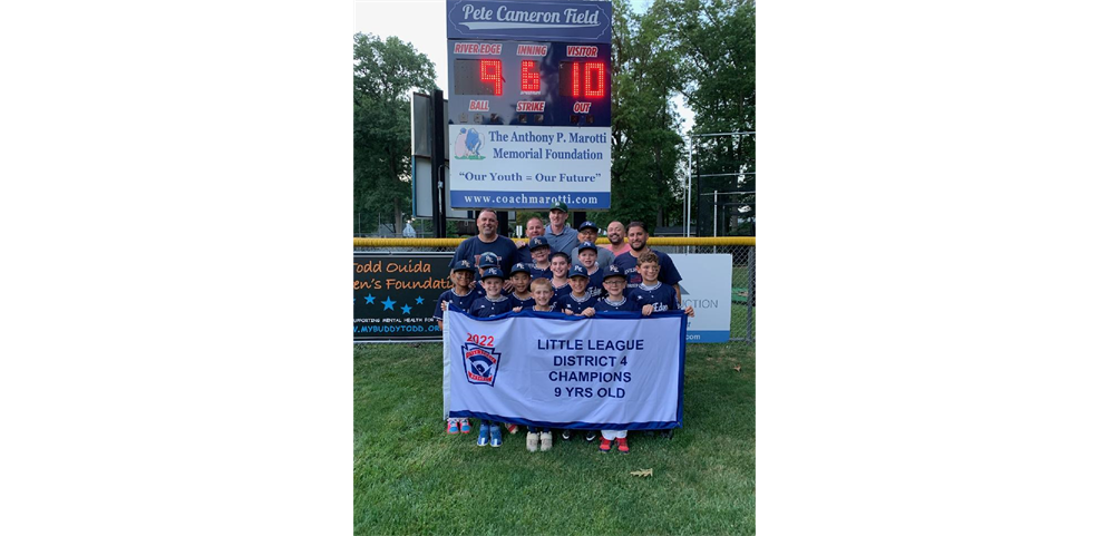 River Edge Little League - District 4  - 9's Champions